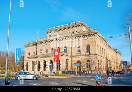 BRAUNSCHWEIG, GERMANIA - 22 NOVEMBRE 2012: L'edificio dello Staatstheater (Teatro di Stato), situato in Am Theater Street, il 22 novembre 2012 a Braunschweig Foto Stock