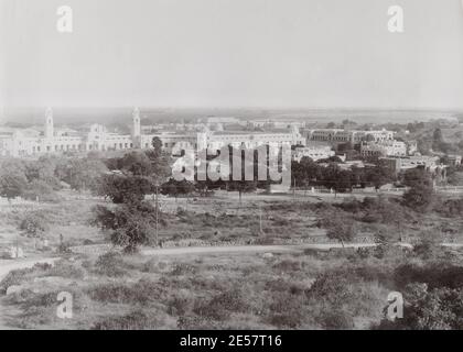 Inizio 20 ° secolo - fotografia d'epoca di edifici, Nuova Delhi. Foto Stock