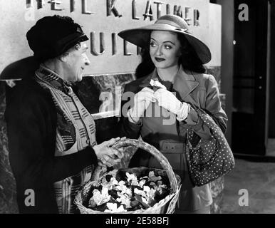 1949 , USA . : l'attrice cinematografica BETTE DAVIS ( 1908 - 1989 ) in Move BEYOND THE FOREST ( Peccato ) di King Vidor , tratto da un romanzo di Stuart Engstrand . - CINEMA - FILM - attrice - ritratto - ritratto - cappello - cappello - camelia - camelie - capelli lunghi - capelli lunghi - cintura - guanti bianchi - guanti - guanto - fioraio - fioraio - fiore - fiore - fiore - fiore - fiori - fiori - Fiori ---- Archivio GBB *** Local Caption *** Foto Stock