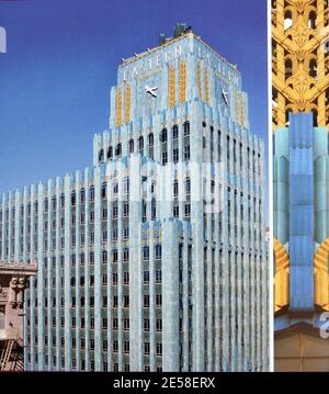 Esclusiva!! Johnny Depp ha pagato 2,000,000 dollari per un attico presso la recentemente convertita Eastern Columbia Lofts nel centro di Los Angeles, California. L'edificio Art Deco a 13 piani, completo di foglia d'oro sull'esterno, risale agli anni '30. L''edificio dispone di una terrazza con piscina sopraelevata, di una terrazza per lo svago e di una sala fitness. Depp possiede anche una residenza in stile Chateau a West Hollywood. Los Angeles, California 7/28/07. [[ral]] Foto Stock