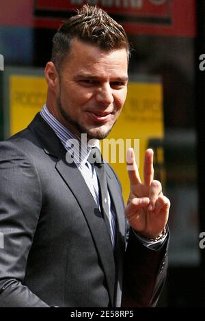 Ricky Martin riceve una stella sulla Hollywood Walk of Fame. Los Angeles, California 10/16/07. [[laj]] Foto Stock