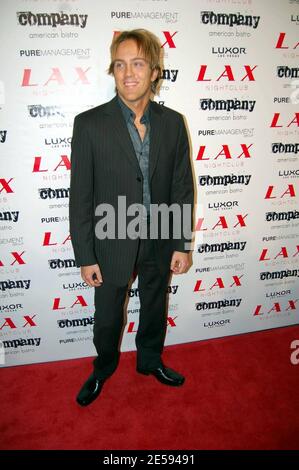 Larry Birkhead arriva al nightclub LAX la vigilia di Capodanno per la festa ospitata da Paris e Nicky Hilton. Las Vegas, Nevada. 12/31/07. [[cas]] Foto Stock