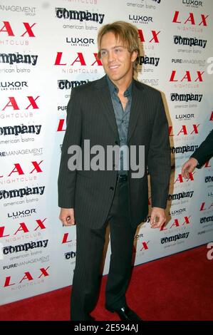 Larry Birkhead arriva al nightclub LAX la vigilia di Capodanno per la festa ospitata da Paris e Nicky Hilton. Las Vegas, Nevada. 12/31/07. [[cas]] Foto Stock