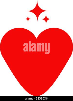 Modello vettoriale di ispirazione per il design del logo Love Illustration Illustrazione Vettoriale