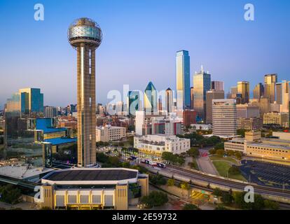 Dallas è la nona città più popolosa degli Stati Uniti d'America e la terza città più popolosa dello stato del Texas. Foto Stock