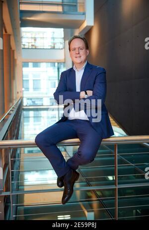 25 gennaio 2021, Renania Settentrionale-Vestfalia, Dortmund: Raphael von Hoensbroech, direttore artistico del Konzerthaus Dortmund. Foto: Bernd Thissen/dpa Foto Stock