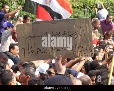 Primavera araba (il Cairo 2011) Foto Stock