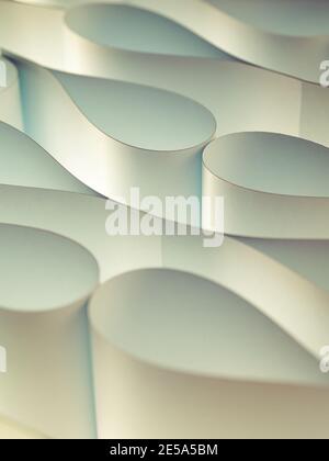 Gocce astratte di cartoni animati. Sfondo della carta. Design moderno origami Foto Stock