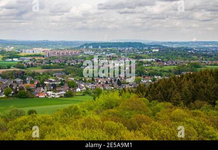 Il paesaggio intorno a Aquisgrana nel triangolo di Germania, Belgio e Paesi Bassi Foto Stock