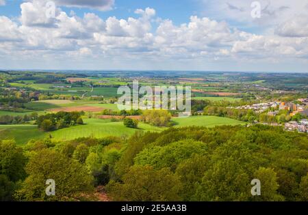 Il paesaggio intorno a Aquisgrana nel triangolo di Germania, Belgio e Paesi Bassi Foto Stock