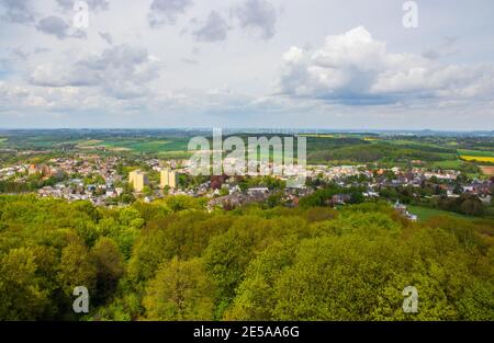 Il paesaggio intorno a Aquisgrana nel triangolo di Germania, Belgio e Paesi Bassi Foto Stock