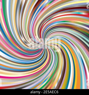 Swirling radiale sfondo raggi di rotazione dell'elica motivo dell'elica luce solare travi Foto Stock