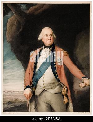 Charles Cornwallis, 1st Marchese Cornwallis (1738-1805), incisione ritratto dopo John Singleton Copley, prima del 1815 Foto Stock