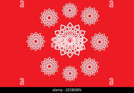 Motivi Paisley motivo senza cuciture ornamento indiano o motivo floreale. Disegno con motivo floreale per design.sfondo floreale senza cuciture. Motivo mandala. Illustrazione Vettoriale