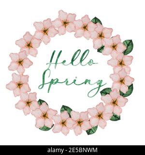 Splendido disegno acquerello di fiori luminosi. Primo piano Foto Stock