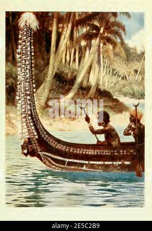 Norman Hardy pittura dai primi anni del 1900 Melanesia Foto Stock