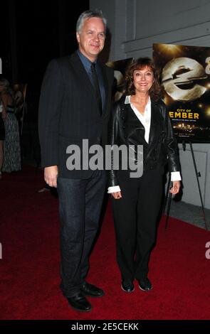 Attori Tim Robbins e Susan Sarandon in occasione della proiezione speciale di 'City of Ember' tenutasi presso l'AMC Loews 19th Street East 6 a New York City, USA il 7 ottobre 2008. Foto di Gregorio Binuya/ABACAPRESS.COM Foto Stock