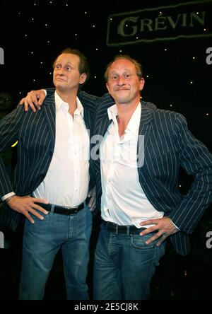 L'attore Benoit Poelvoorde svela la sua figura di cera al Musee Grevin a Parigi, Francia, il 13 ottobre 2008. Foto di Denis Guignebourg/ABACAPRESS.COM Foto Stock