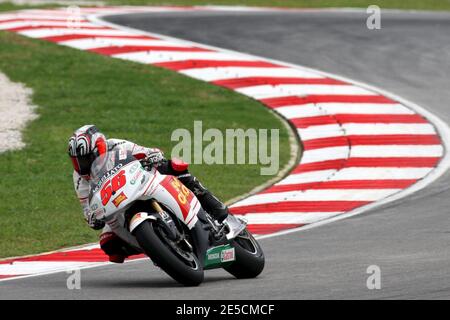 Il giapponese Shinya Nakano del team Honda/Gresini ha fatto una sessione di prove presso il circuito internazionale di Sepang, vicino a Kuala Lumpur, Malesia, il 18 ottobre 2008. Il Gran Premio della Malesia si terrà domenica. Foto di Malkon/Cameleon/ABACAPRESS.COM Foto Stock