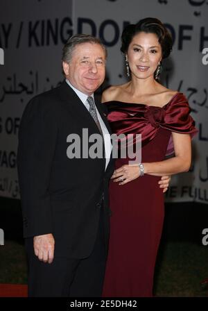 L'attrice Michelle Yeoh e suo marito Jean Todt arrivarono per l'ottava cerimonia di chiusura del 'Marrakech Film Festival', a Marrakech, Marocco, il 22 novembre 2008. Foto di Denis Guignebourg/ABACAPRESS.COM Foto Stock