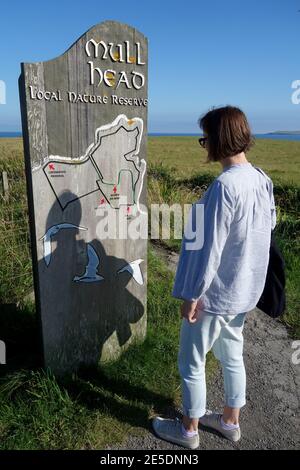 Mull Head, riserva naturale locale, a Deerness, Orkney Islands, Scozia Regno Unito Foto Stock