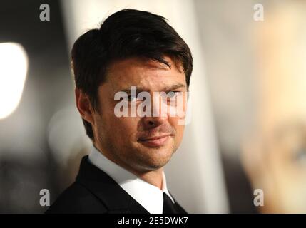 Karl Urban arriva per la prima di 'The Curious Case of Benjamin Button' tenutasi al Mann's Village Theatre di Westwood, Los Angeles, CA, USA l'8 dicembre 2008. Foto di Lionel Hahn/ABACAPRESS.COM Foto Stock