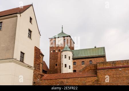 Castello dei Duchi Pomeraniani a Darlowo, sulla costa baltica della Polonia Foto Stock