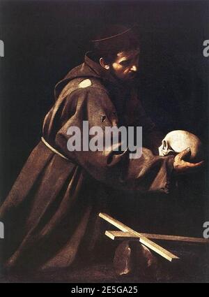 Michelangelo Merisi da Caravaggio - San Francesco - Foto Stock