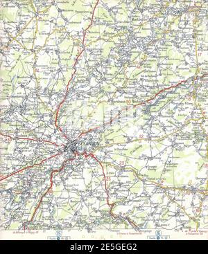 Michelin nr 66, 1940 Besançon. Foto Stock