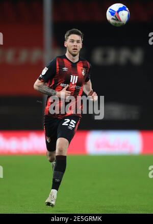 File photo datato 12-01-2021 di Jack Simpson di AFC Bournemouth. Data di emissione: Giovedì 28 gennaio 2021. Foto Stock