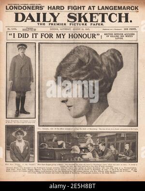 1917 Daily Sketch Trial di Douglas Malcolm Foto Stock