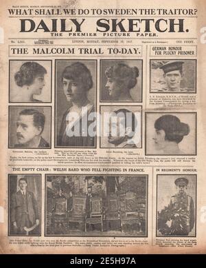 1917 Daily Sketch Trial di Douglas Malcolm Foto Stock