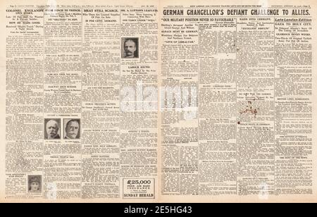 1918 Daily Sketch gli uomini che catturarono Gerusalemme Foto Stock