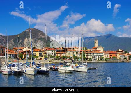 Porto di Feriolo sul Lago maggiore nel nord Italia Foto Stock