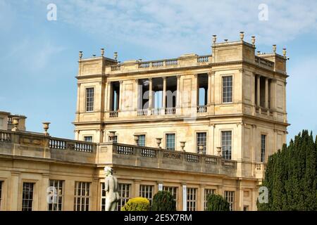 Chatsworth House nel Peak District, Derbyshire, Regno Unito Foto Stock