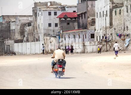 MOGADISCIO, SOMALIA : Vista di Mogadiscio, Mogadiscio è la capitale della Somalia Foto Stock