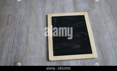 lavagna vuota a tema sulla terra foto Foto Stock