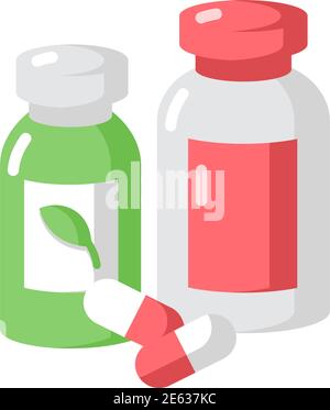 Icona a colori piatti del vettore di farmacia Illustrazione Vettoriale