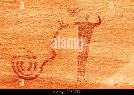 Arte rock guerriero Foto Stock