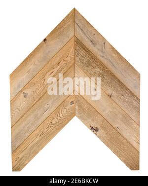 Pannelli in parquet di legno chiaro per motivi a spina di pesce Foto Stock