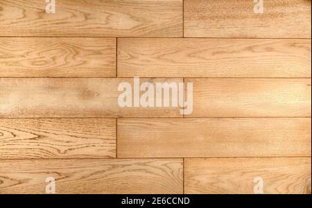 Parquet di legno marrone chiaro di texture pannelli Foto Stock
