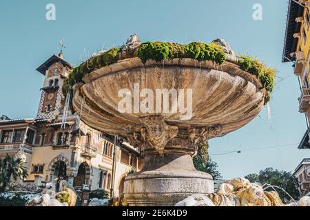 Roma, Italia - 26 febbraio 2018: Fontana delle Rane in inverno Foto Stock