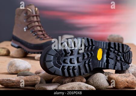 Paio di scarpe da passeggio in studio. Foto Stock