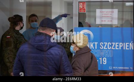 Varsavia, Mazoviano, Polonia. 29 gennaio 2021. COVID-19 Immunization Center .nella foto: Credit: Hubert Mathis/ZUMA Wire/Alamy Live News Foto Stock