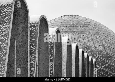 Mitchell Park Orticultural Conservancy progettato da Donald L. Greib Foto Stock