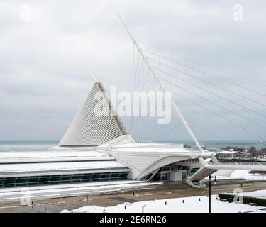 Milwaukee Art Museum progettato da Santiago Calatrava Foto Stock