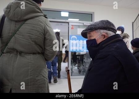 Varsavia, Mazoviano, Polonia. 29 gennaio 2021. COVID-19 Immunization Center .nella foto: Credit: Hubert Mathis/ZUMA Wire/Alamy Live News Foto Stock