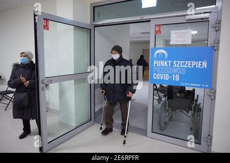 Varsavia, Mazoviano, Polonia. 29 gennaio 2021. COVID-19 Immunization Center .nella foto: Credit: Hubert Mathis/ZUMA Wire/Alamy Live News Foto Stock