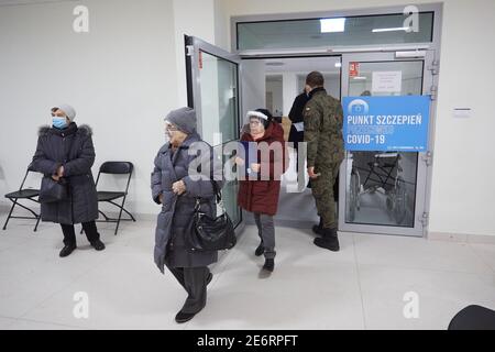 Varsavia, Mazoviano, Polonia. 29 gennaio 2021. COVID-19 Immunization Center .nella foto: Credit: Hubert Mathis/ZUMA Wire/Alamy Live News Foto Stock