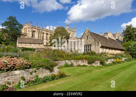 Christ Church College e Memorial Gardens a Oxford, Oxfordshire, Regno Unito. Foto Stock